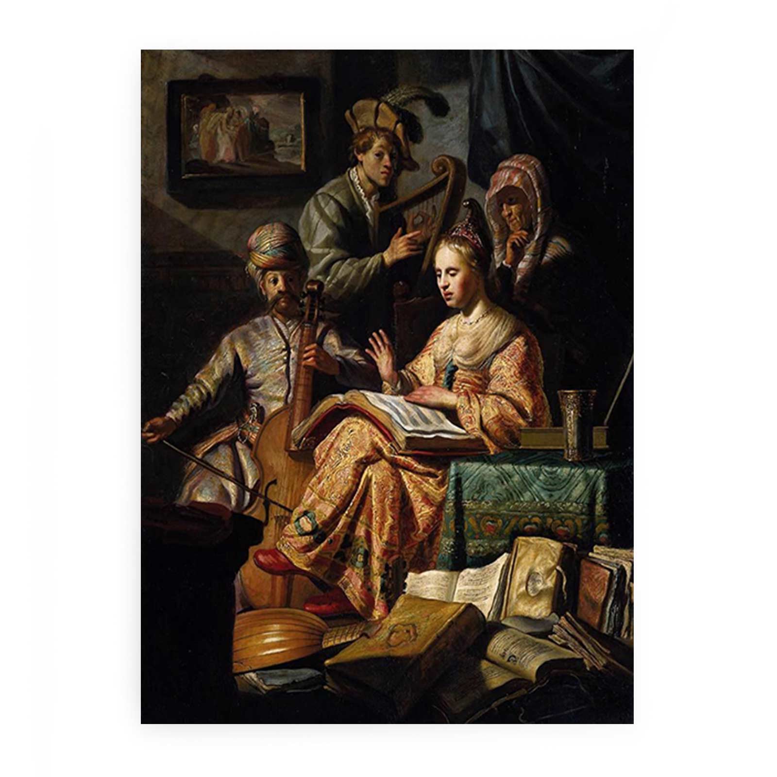 The Music Party 1626 Painting