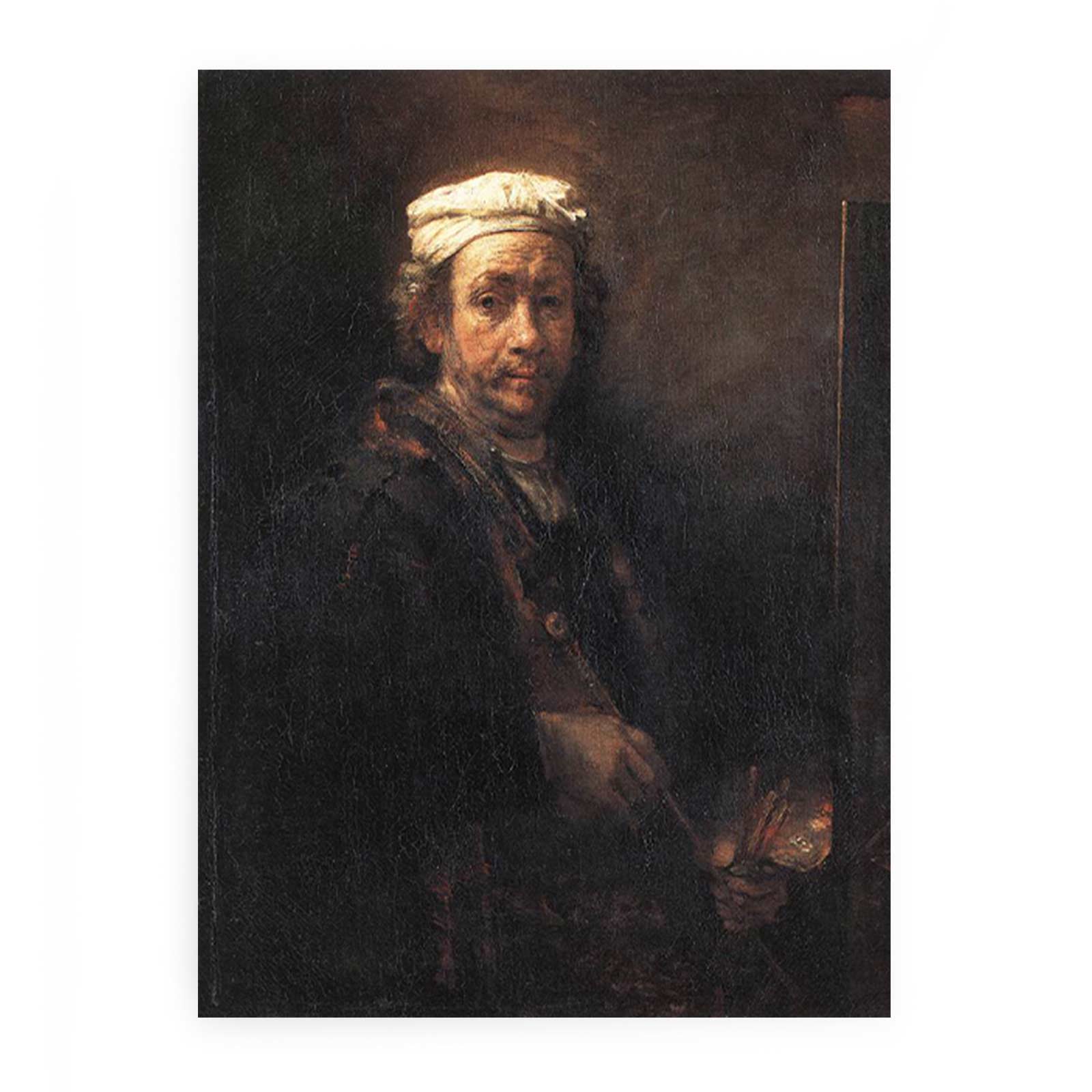 Portrait of the Artist at His Easel 1660 Painting