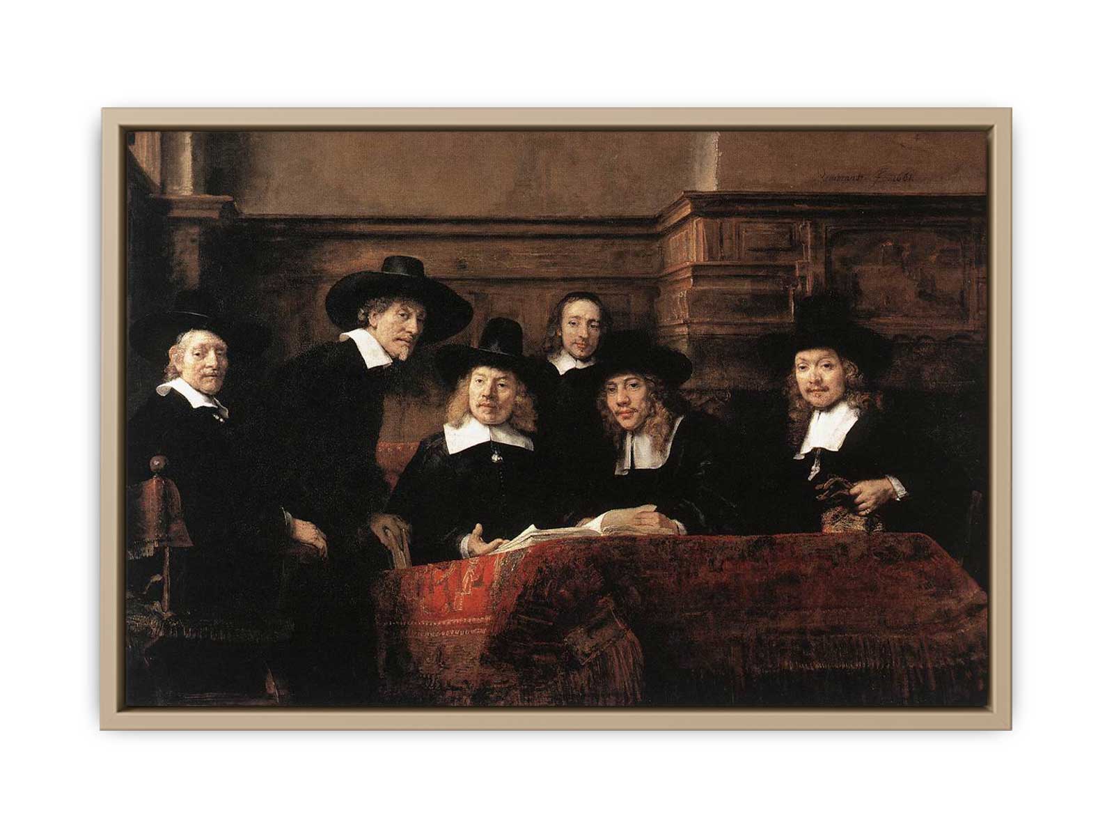 Sampling Officials of the Drapers' Guild 1662 Painting
