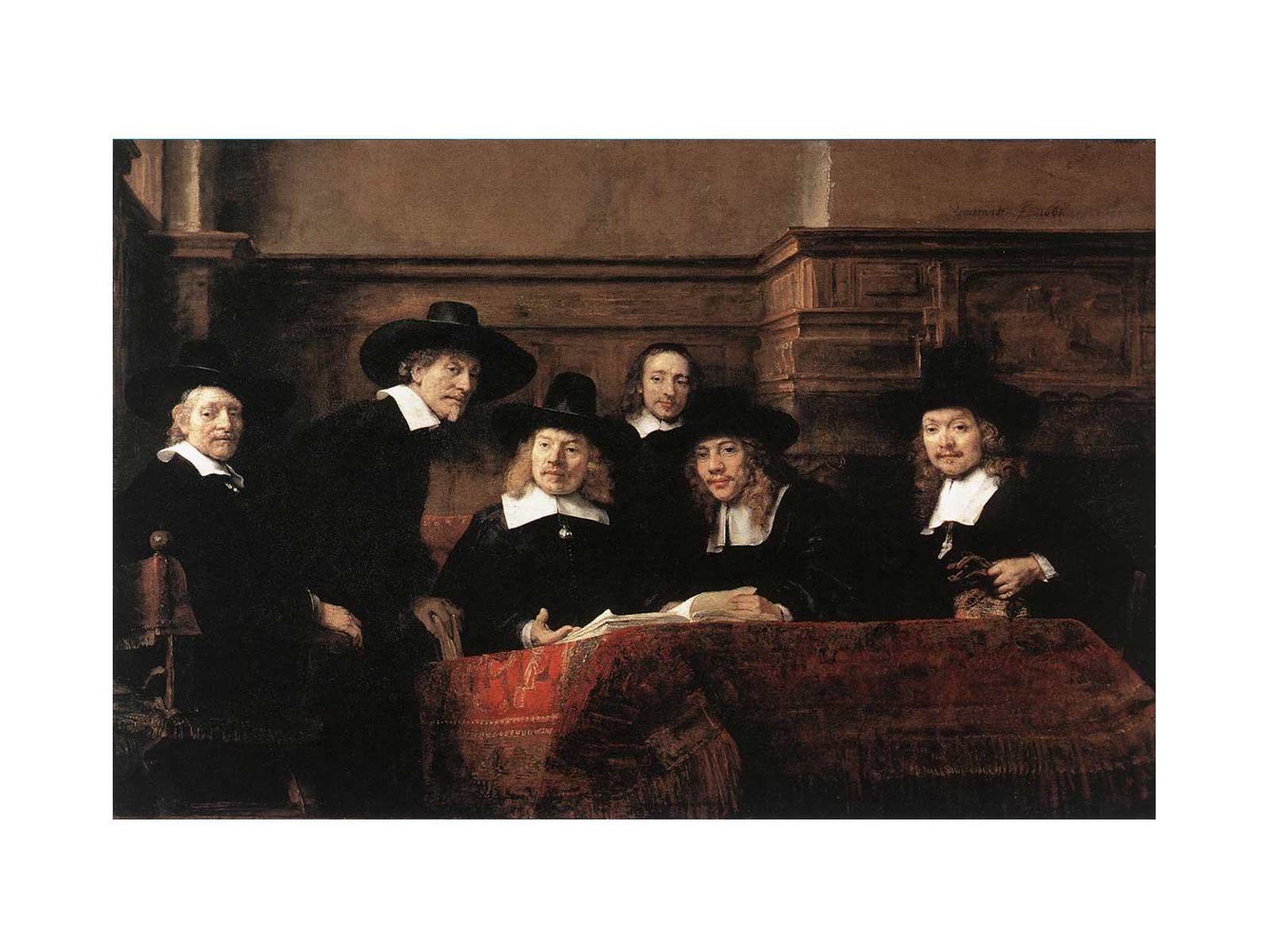 Sampling Officials of the Drapers' Guild 1662 Painting