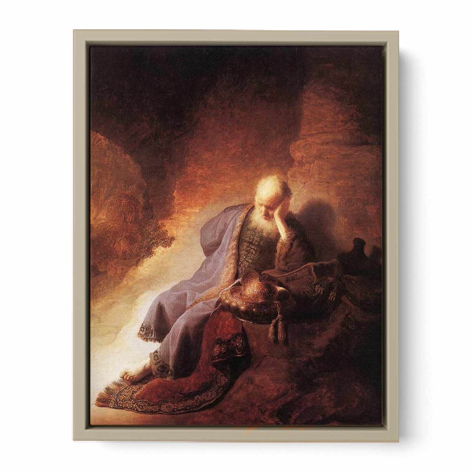 Prophet Jeremiah Lamenting the Destruction of Jerusalem Painting