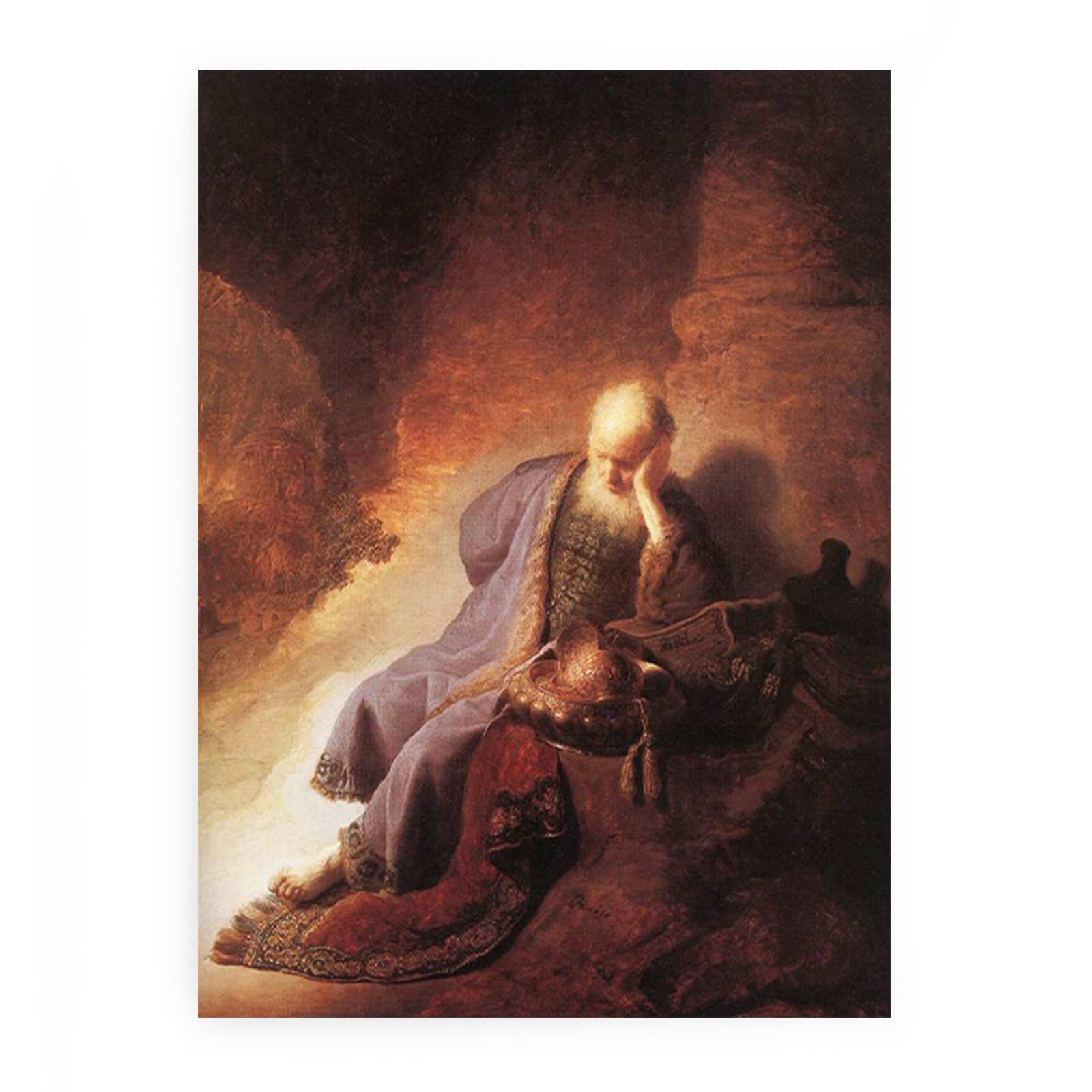 Prophet Jeremiah Lamenting the Destruction of Jerusalem Painting