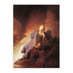 Prophet Jeremiah Lamenting the Destruction of Jerusalem Painting