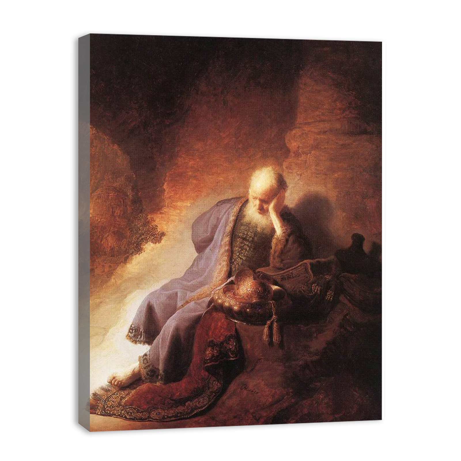 Prophet Jeremiah Lamenting the Destruction of Jerusalem Painting