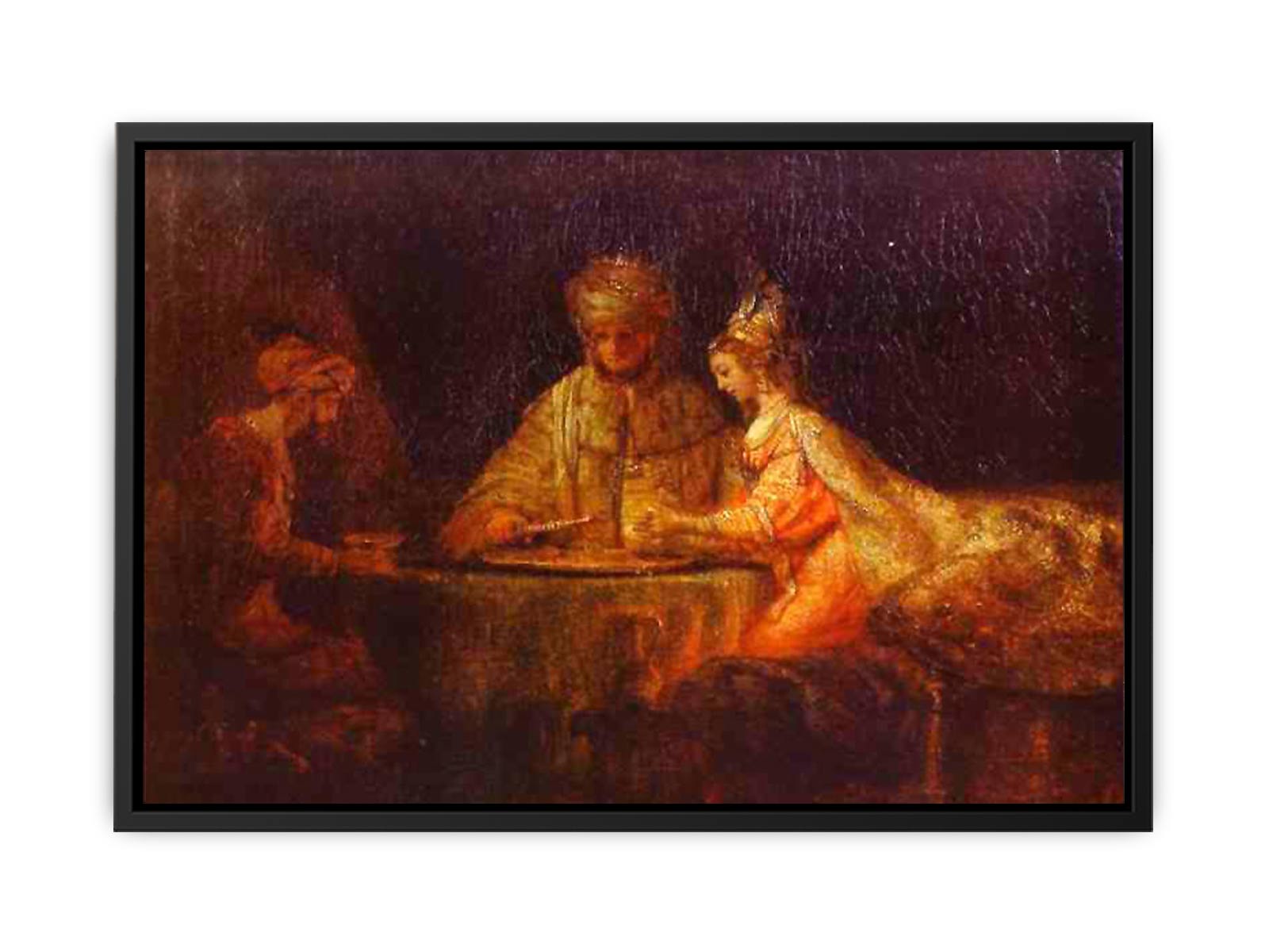 Assuerus, Haman and Esther Painting