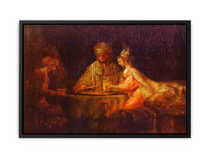 Assuerus, Haman and Esther Painting