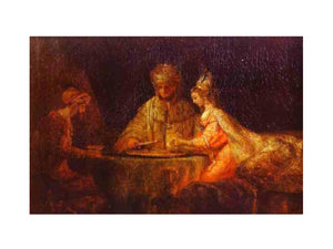 Assuerus, Haman and Esther Painting