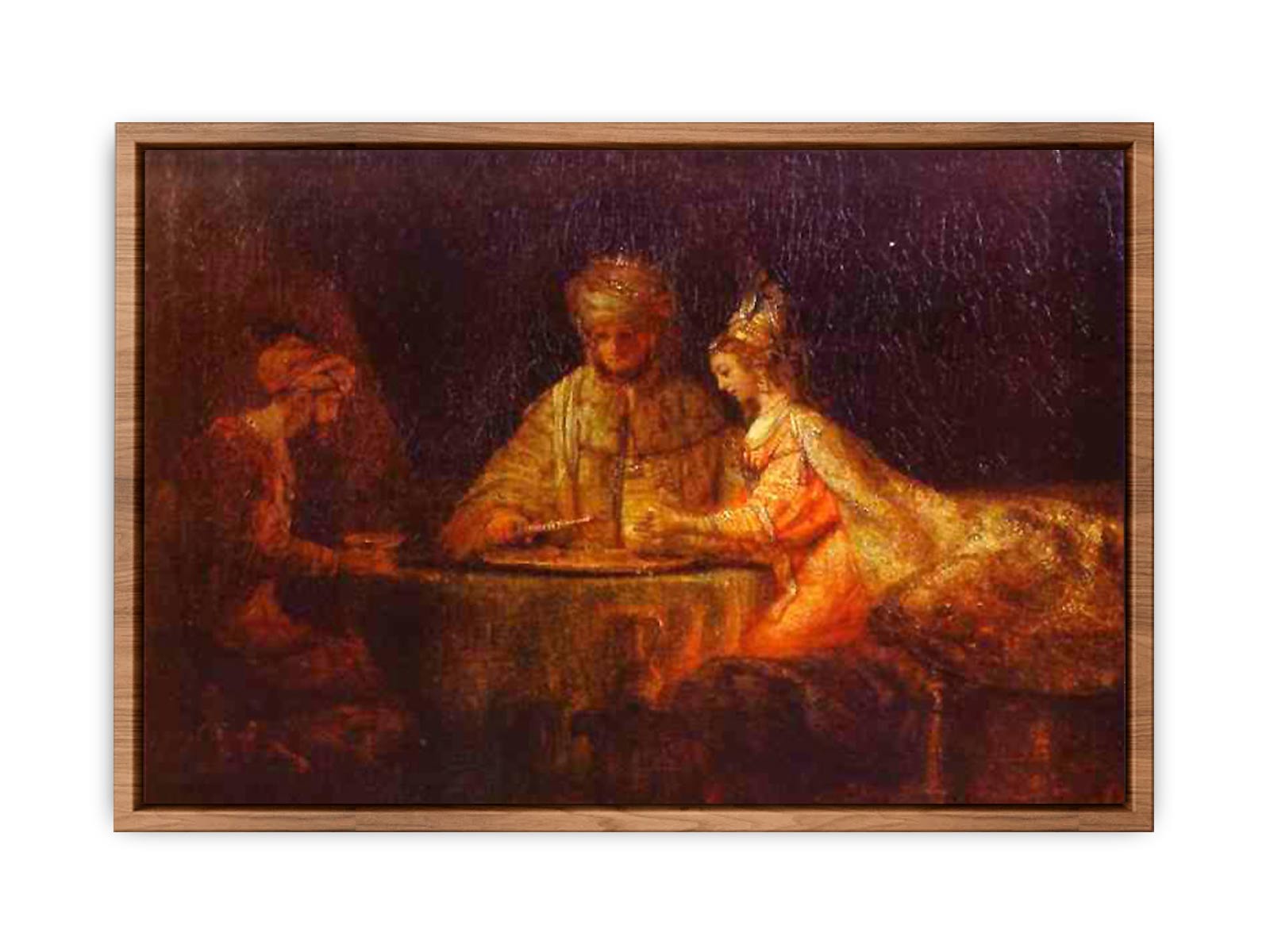 Assuerus, Haman and Esther Painting