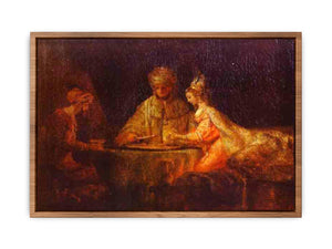 Assuerus, Haman and Esther Painting
