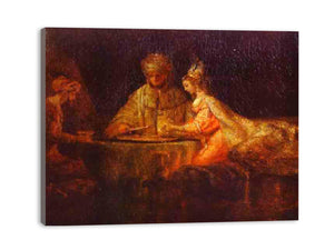 Assuerus, Haman and Esther Painting