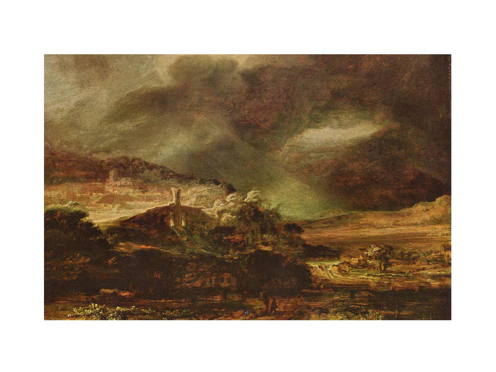 Paysage D'Orage Painting