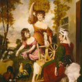 Mrs. and Miss Macklin, with Miss Potts 