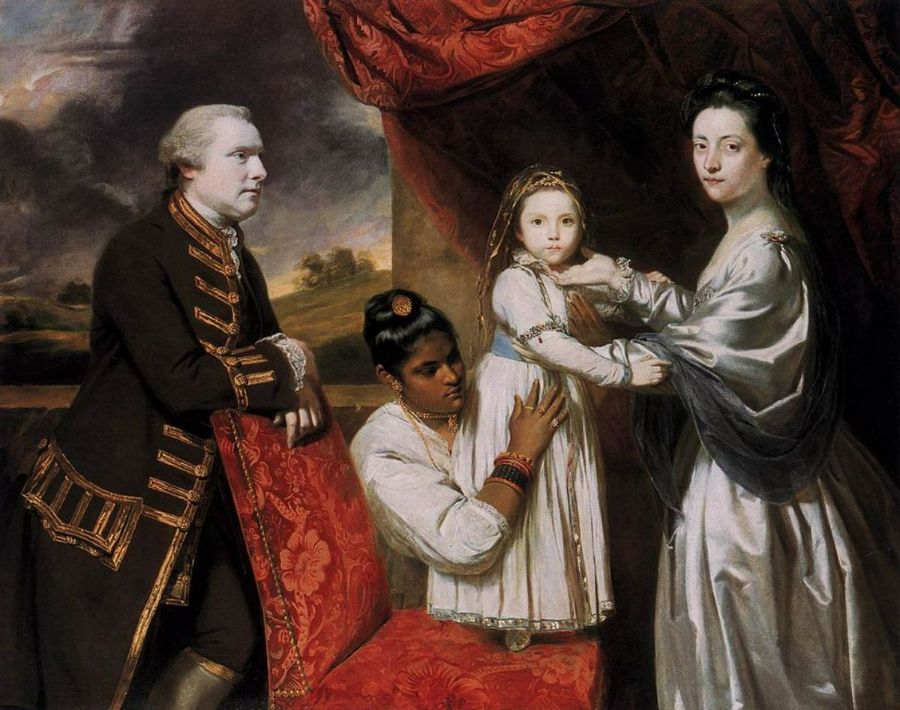 George Clive and his Family with an Indian Maid 1765 