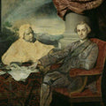 Portrait of Lord Rockingham 1730-82 and Edmund Burke 1729-97 c.1766 