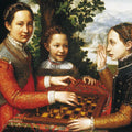 Portrait of the Artist's Sisters Playing Chess 1555 