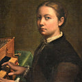 Self-Portrait Playing the Spinet 