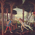 Series of four paintings to Boccaccio 