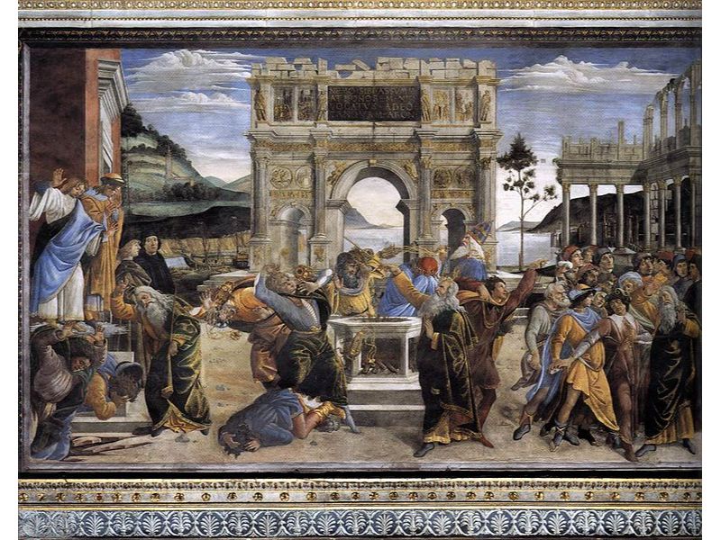 The Punishment of Korah and the Stoning of Moses and Aaron 1481-82 