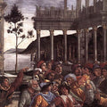 The Punishment of Korah and the Stoning of Moses and Aaron (detail 4) 1481-82 