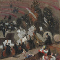 Rehearsal of the Pas de Loup Orchestra at the Cirque d'Hiver Painting by John Singer Sargent