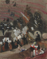 Rehearsal of the Pas de Loup Orchestra at the Cirque d'Hiver Painting artwork preview