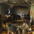 Stable At Cuenca Painting by John Singer Sargent