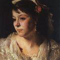Head of an Italian Woman Painting by John Singer Sargent