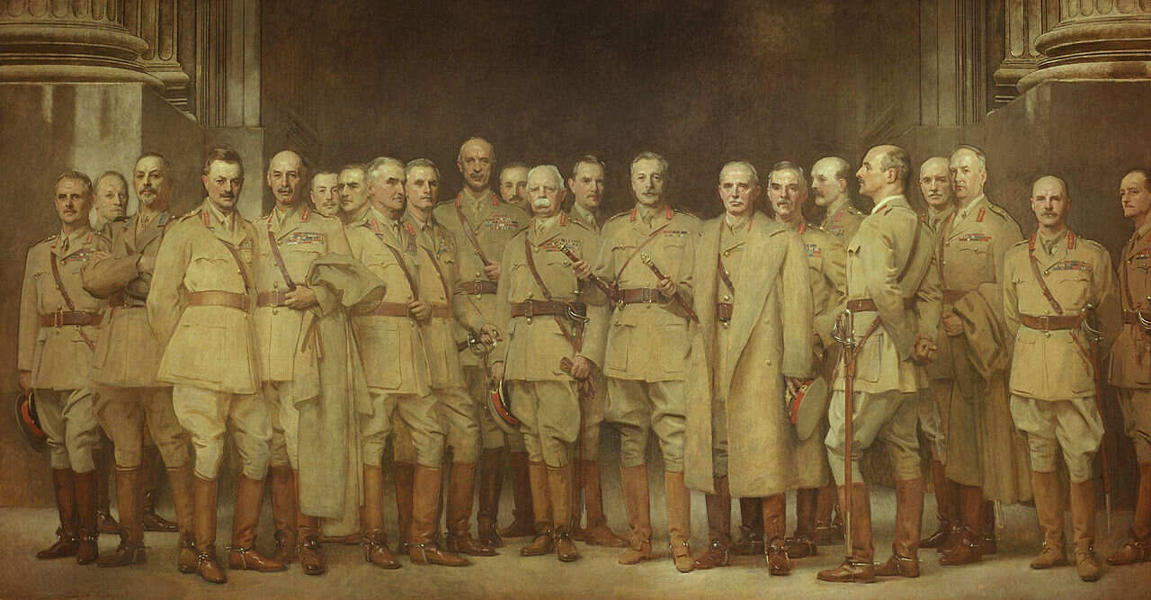 General Officers of World War I Painting by John Singer Sargent