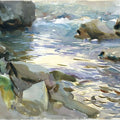 Stream and Rocks Painting by John Singer Sargent