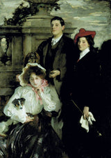 Hylda, Almina and Conway, Children of Asher Wertheimer Painting artwork preview