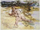 Figure on Beach Florida 1917 Painting artwork preview