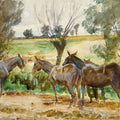 Mules 1918 Painting by John Singer Sargent