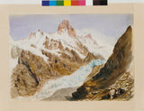 Splendid Mountain Watercolours Sketchbook 1870 Painting artwork preview