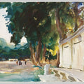 Spanish Midday Aranjuez 1912 (or 1903) Painting by John Singer Sargent
