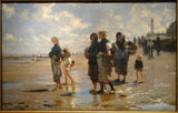 En route pour la peche (Setting Out to Fish) Painting artwork preview