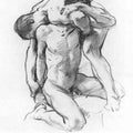 Male Nudes Wrestling 