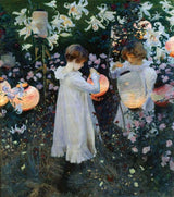 Carnation, Lily, Lily, Rose, from 'The World's Greatest Paintings' published by Oldham's Press in 1920 artwork preview