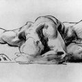 Study of a figure for Hell Painting by John Singer Sargent