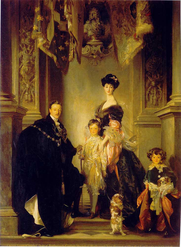 The Marlborough Family Painting by John Singer Sargent