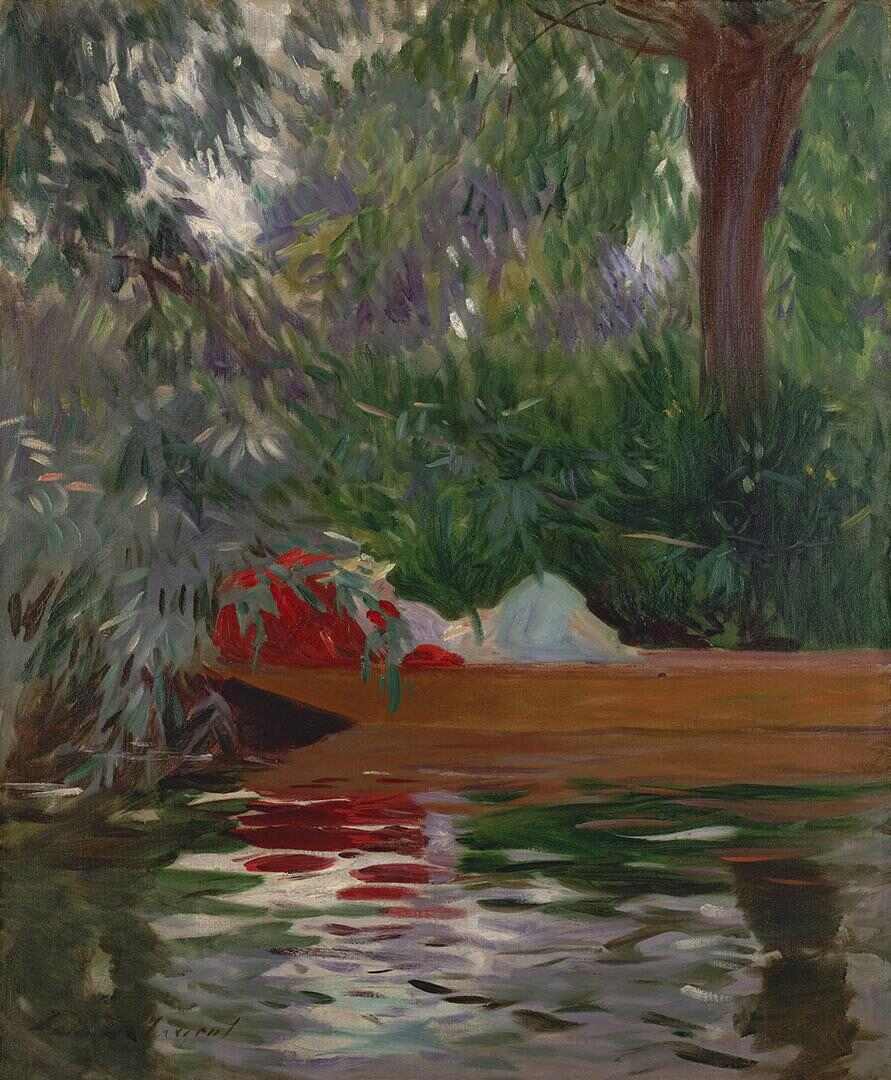 Under the Willows Painting by John Singer Sargent