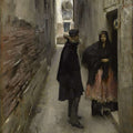 A Street In Venice Painting by John Singer Sargent
