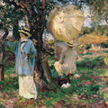 The Sketchers Painting by John Singer Sargent