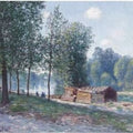 Cabanes Au Bord Du Loing, Effet Du Matin