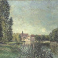 The Loing Canal and the Church at Moret, 1886