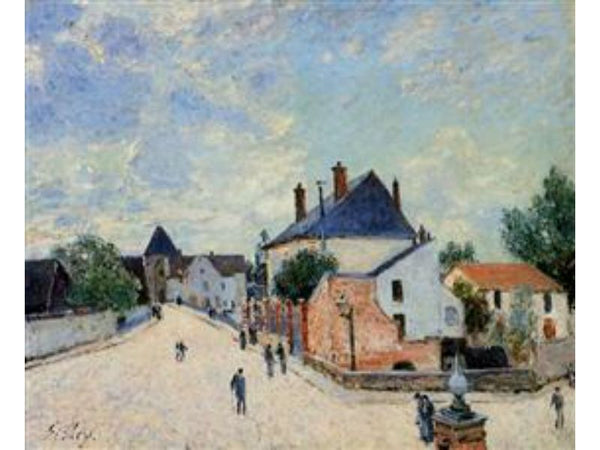 Street in Moret(Porte de Bourgogne from across the Bridge)