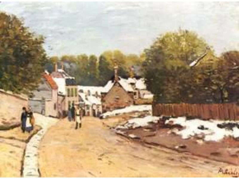 Early Snow at Louveciennes 1870-71