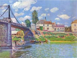 The Bridge at Villeneuve-la-Garenne 1872 artwork preview