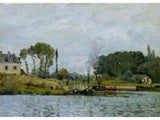 Boats at the lock at Bougival, 1873 artwork preview