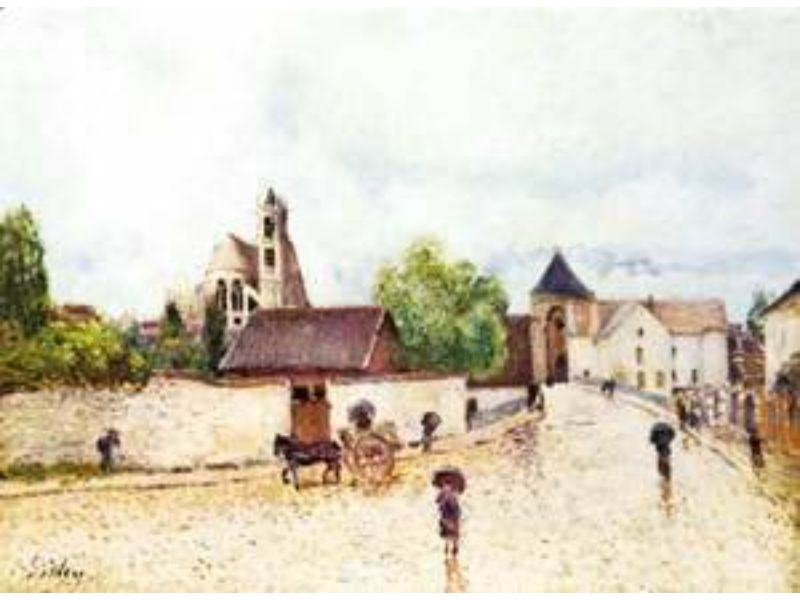 Moret-sur-Loing, Rain
