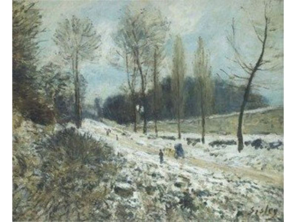 Route to Marly Le Roi in Snow